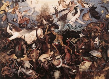  Pie Obras - La caída de los rebeldes Ángeles campesino renacentista flamenco Pieter Bruegel el Viejo